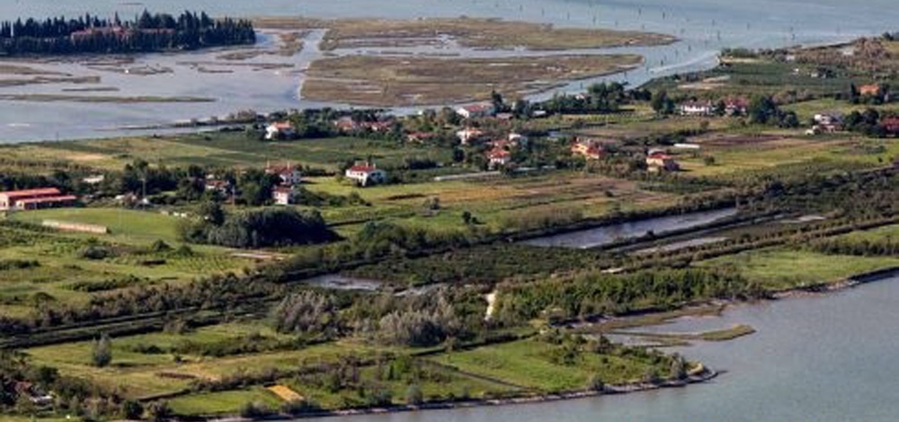 Aerial view of Sant' Erasmo