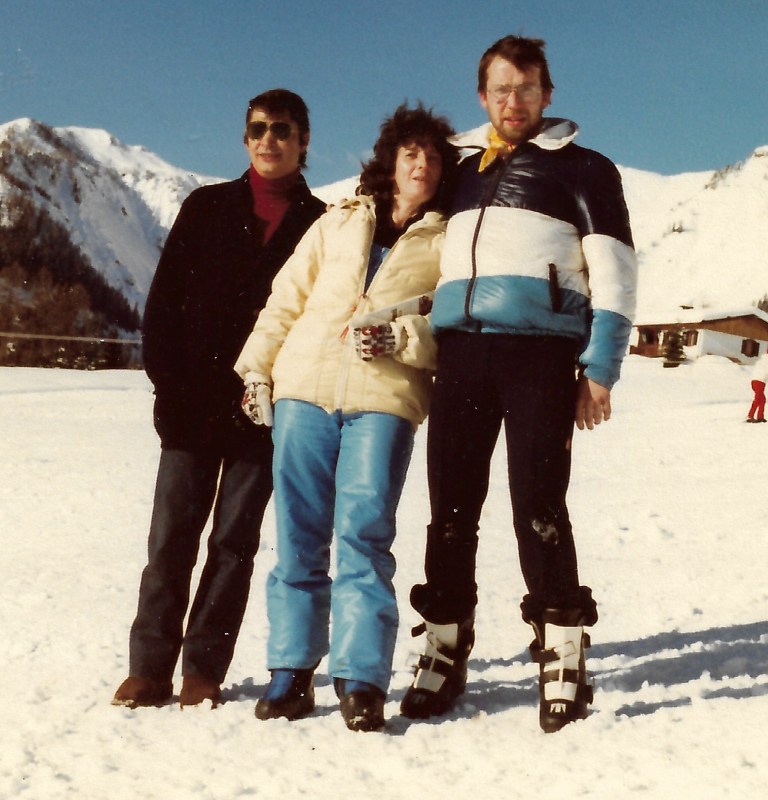 Fulvio, Isa - Carla's sister - and me in the mountains circa 1980