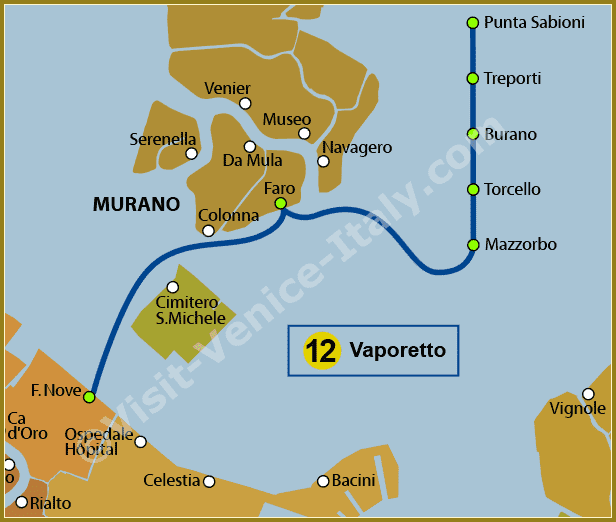 No 12 vaporetto route