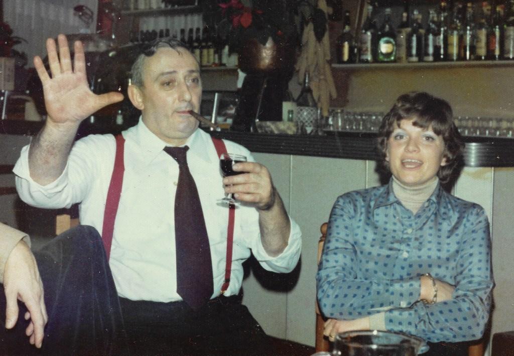 Signor Mario and Fran at the Tamburino, Cividale